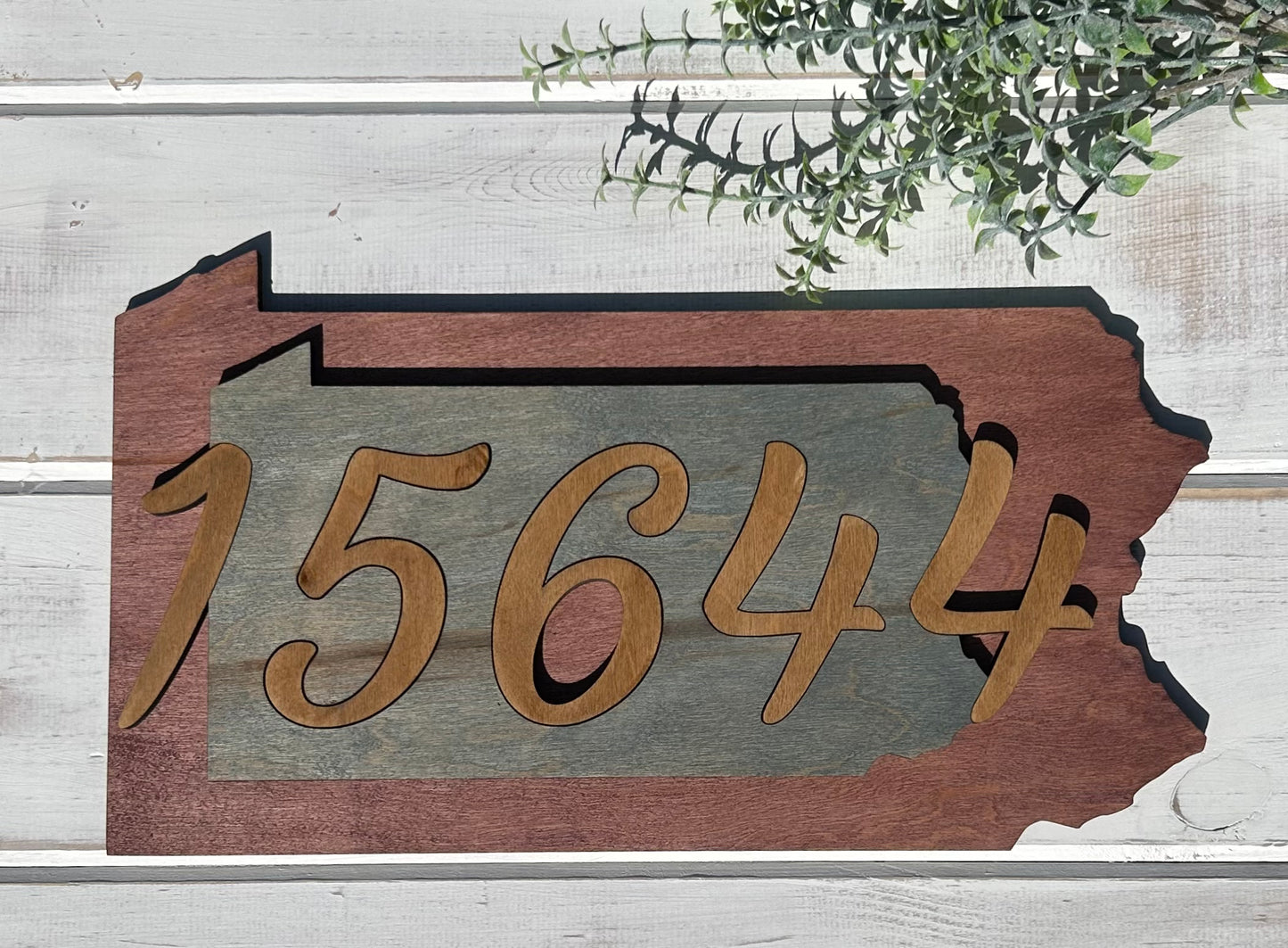 Wooden State Zip Code/House Number Outline