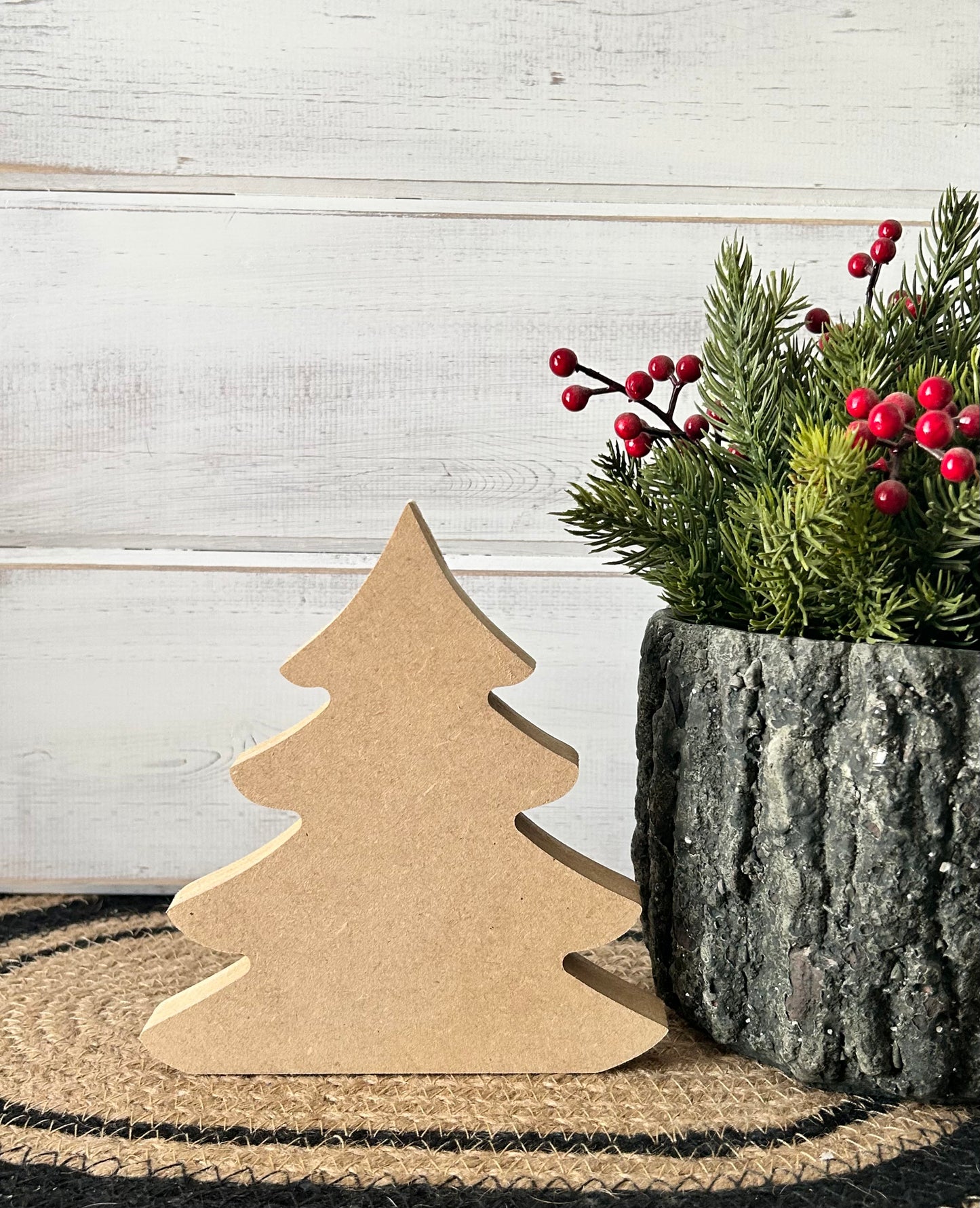 Primitive Wood Christmas Tree Sitters - Original Style