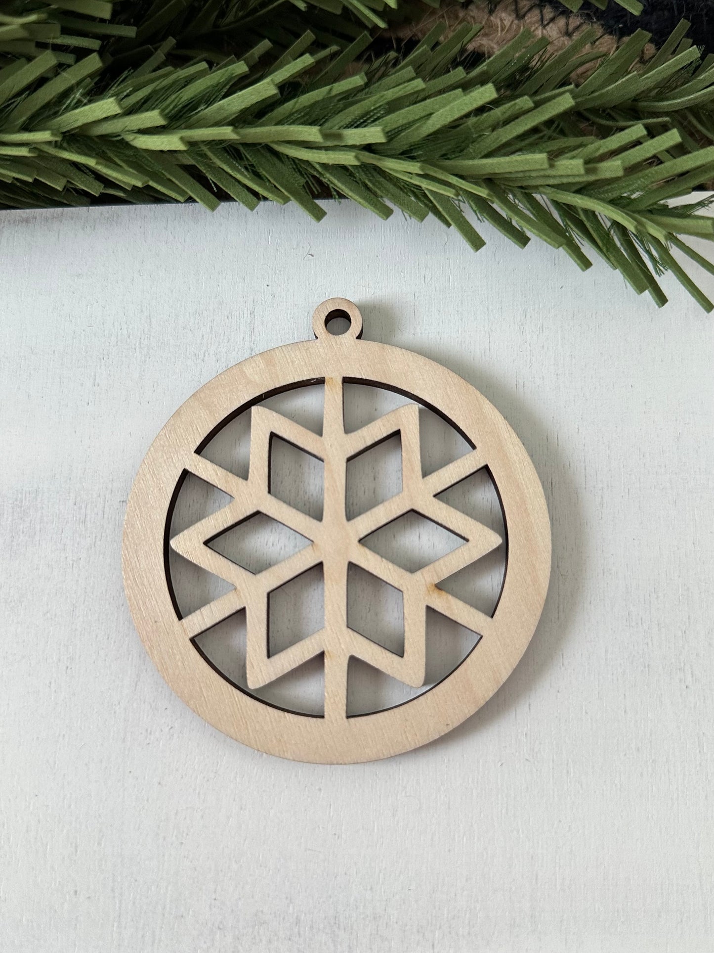 Snowflake Wood Ornaments - UNFINISHED