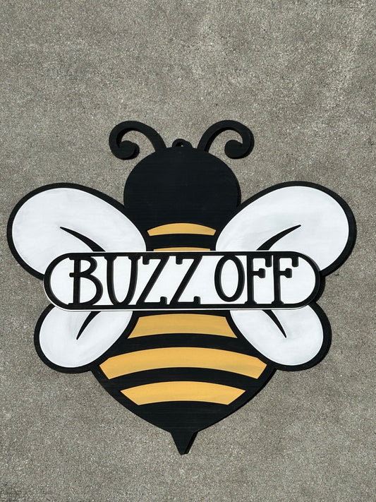 Buzz Off Bee Door Hanger